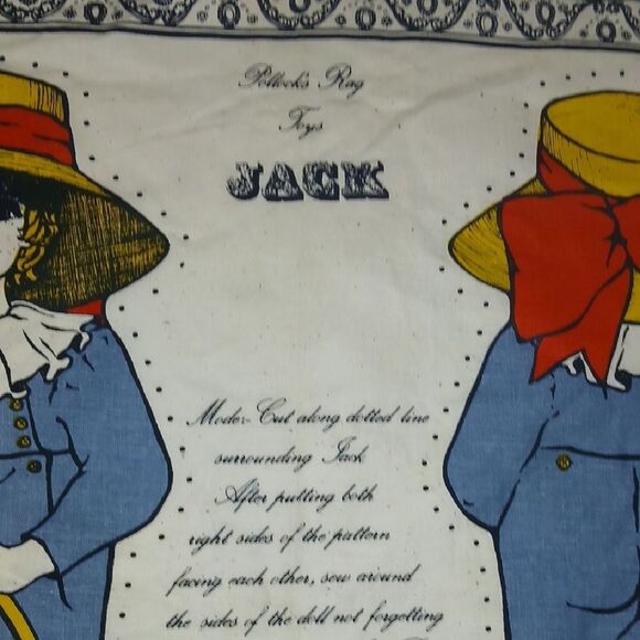 Vintage Cuttout Cotton Stuff Dolls - Picture 5 of 7